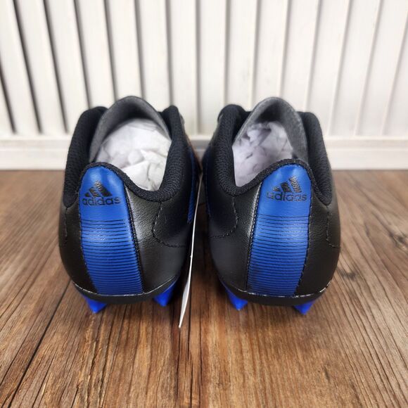 Adidas Goletto VIII FG Junior Size 11K Black Blue Athletic Soccer Cleats GX6906 - Picture 5 of 11